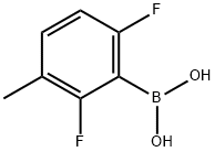 Boronic acid, B-(2,6-difluoro-3-methylphenyl)- 结构式