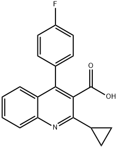 2-环丙基-4-(4-氟苯基)-3-羧酸 结构式