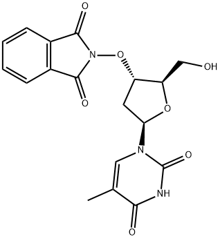 3'-O-(1,3-dihydro-1,3-dioxo-2H-isoindol-2-yl)-Thymidine 结构式