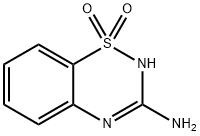 2H-1,2,4-Benzothiadiazin-3-amine, 1,1-dioxide 结构式