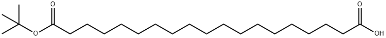 十九烷二酸单叔丁酯 结构式