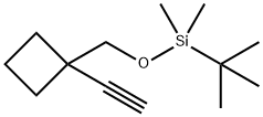 Cyclobutane, 1-[[[(1,1-dimethylethyl)dimethylsilyl]oxy]methyl]-1-ethynyl- 结构式