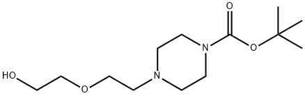 TERT-BUTYL4-(2-(2-HYDROXYETHOXY)ETHYL)PIPERAZINE-1-CARBOXYLATE 结构式