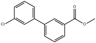 [1,1'-Biphenyl]-3-carboxylic acid, 3'-chloro-, methyl ester 结构式