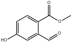 2-甲酰基-4-羟基苯甲酸甲酯 结构式