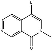 4-溴-2-甲基-2,7-萘啶-1(2H)-酮 结构式