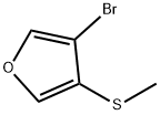 Furan, 3-bromo-4-(methylthio)- 结构式