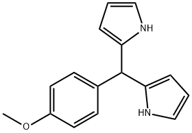 2,2'-((4-甲氧基苯基)亚甲基)双(1H-吡咯) 结构式