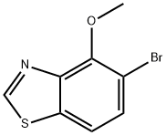 Benzothiazole, 5-bromo-4-methoxy- 结构式