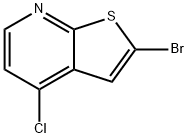 2-溴-4-氯噻吩[2,3-B]吡啶 结构式