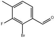 2-溴-3-氟-4-甲基苯甲醛 结构式