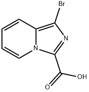 1-溴咪唑并[1,5-A]吡啶-3-羧酸 结构式