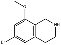 6-溴-8-甲氧基-1,2,3,4-四氢异喹啉 结构式