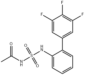 Acetamide, N-[[(3',4',5'-trifluoro[1,1'-biphenyl]-2-yl)amino]sulfonyl]- 结构式