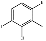 2-氯-3-甲基-4-溴碘苯 结构式