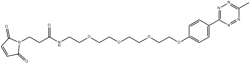 METHYLTETRAZINE-PEG4-MALEIMIDE 结构式