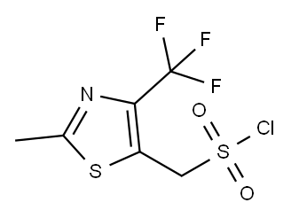 5-Thiazolemethanesulfonyl chloride, 2-methyl-4-(trifluoromethyl)- 结构式