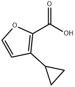 3-环丙基-2-呋喃甲酸 结构式