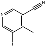 5-碘-4-甲基烟腈 结构式