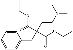 Propanedioic acid, [2-(dimethylamino)ethyl](phenylmethyl)-, diethyl ester (9CI) 结构式