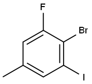 2-溴-1-氟-3-碘-5-甲基苯 结构式