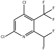 4,6-二氯-2-(二氟甲基)-3-(三氟甲基)吡啶 结构式