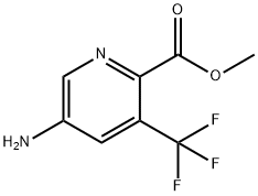 5-氨基-3-(三氟甲基)吡啶甲酸甲酯 结构式