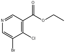 5-溴-4-氯烟酸乙酯 结构式