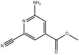 2-氨基-6-氰基异烟酸甲酯 结构式