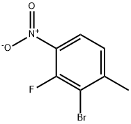 2-溴-3-氟-1-甲基-4-硝基苯 结构式