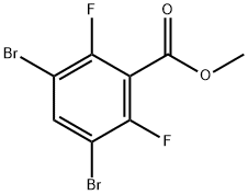 Benzoic acid, 3,5-dibromo-2,6-difluoro-, methyl ester 结构式