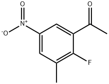 1-(2-氟-3-甲基-5-硝基苯基)乙烷-1-酮 结构式