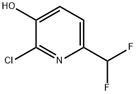 2-氯-6-(二氟甲基)吡啶-3-醇 结构式
