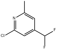 2-氯-4-二氟甲基-6-甲基吡啶 结构式