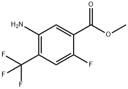 5-氨基-2-氟-4-(三氟甲基)苯甲酸甲酯 结构式