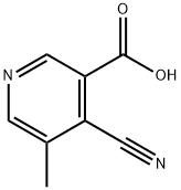 4-氰基-5-甲基烟酸 结构式