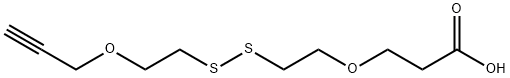 PROPARGYL-PEG1-SS-PEG1-ACID 结构式
