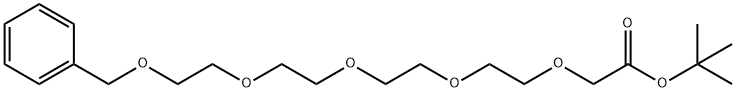 苄基-PEG5-乙酸叔丁酯 结构式