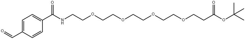 ALD-PH-PEG4-CH2CH2COOTBU 结构式