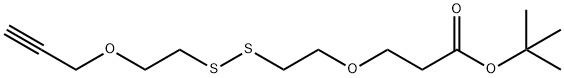 PROPARGYL-PEG1-SS-PEG1-T-BUTYL ESTER 结构式