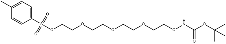 叔丁酯-羟胺-四聚乙二醇-对甲苯磺酸酯 结构式