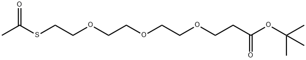 S-acetyl-PEG3-t-butyl ester 结构式