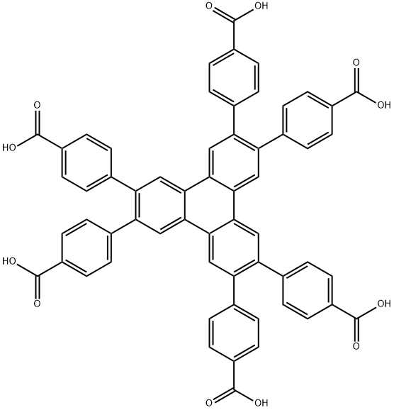 2,3,6,7,10,11- 六 (4'- 羧 基苯基)三亚苯 结构式