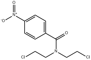 BENZAMIDE, N,N-BIS(2-CHLOROETHYL)-4-NITRO- 结构式