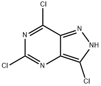 3,5,7-三氯-2H-吡唑并[4,3-D]嘧啶 结构式