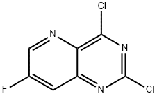 2,4-二氯-7-氟吡啶并[3,2-D]嘧啶 结构式