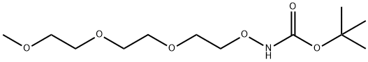 m-PEG3-ONHBoc 结构式