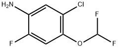 5-氯-4-(二氟甲氧基)-2-氟苯胺 结构式