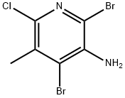 3-Pyridinamine, 2,4-dibromo-6-chloro-5-methyl- 结构式