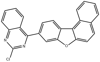 2-氯-4-(萘[2,1-B]苯并呋喃-9-基)喹唑啉 结构式